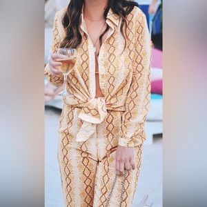 SNAKESKIN MATCHING BEACH SET